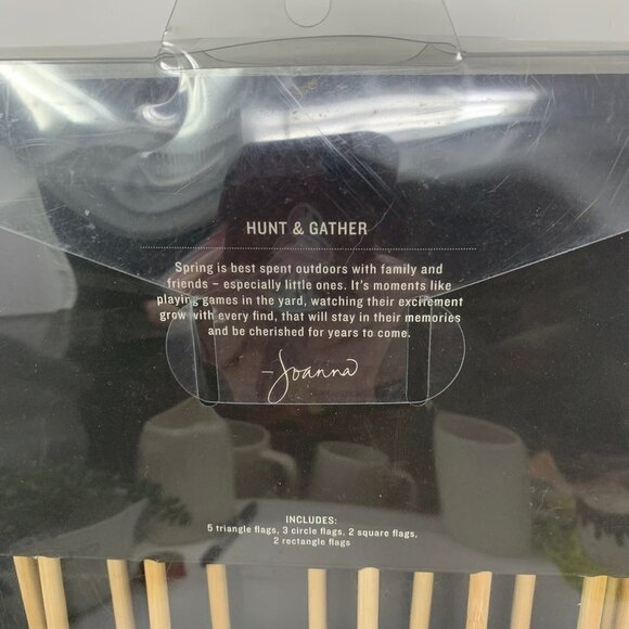 Hearth & Hand By Magnolia Easter Egg Hunt Kit Flag Markers Family Home Decor - Picture 4 of 7